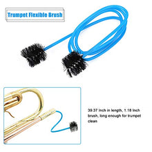 Kit di Pulizia Tromba, Spazzola Pulizia per Bocchino Valvola Panno di Pulizia Set di Strumenti di Pulizia Accessori per Strumenti di Manutenzione Tromba