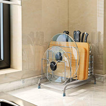 LYM &ripiano di stoccaggio Mensole da Cucina, mensola Multifunzione in Acciaio Inossidabile Scaffale di Finitura