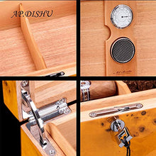 AP.DISHU Sigari Humidor con Umidificatore e Igrometro Sigari Scatole Materiale Cedro Spagnolo per Conservare e Conservare i Sigari Possono Essere posizionati 20 sigari,Birdpattern