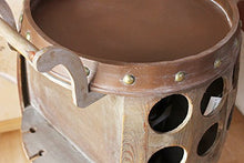 DanDiBo Scaffale Vino per 30 Bottiglie Porta-vivande 1499 Botte Vino in Legno 72cm Supporto Bottiglie Bar