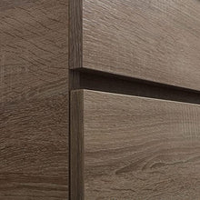 Kiamami Valentina MOBILE BAGNO SOSPESO MODERNO 90CM QUERCIA NATURALE CON SPECCHIO | SOLE