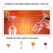 Acciaio inossidabile 304 Wine Glass Rack Wine Glass gancio Calici Rack 2 Binari