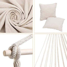 ZDSKSH Amaca a Poltrona con 2 Cuscini, Massima capacità di Carico 200 kg, Altalena da Giardino a Nido per Bambini e Adulti Regolabile, Sedia sospesa da Giardino per Interni ed Esterni