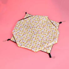 POPETPOP Morbido Pet Appeso Amaca Piccolo Animale Letto Letto Doppio Strato Velluto Amaca per Criceto Chinchilla Scoiattolo Piccoli Animali Domestici - Large Size 35x35 (Yellow Bunny)