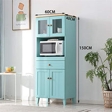 LULUVicky in Piedi Bagagli Petto in Piedi Bagagli Petto Utility Governo Buffet Ingresso Bar Storage Table Cassetto Bassa Credenza (Color : Blue, Size : 60x40x150cm)