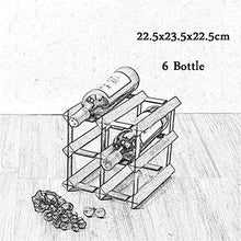 Classico Bottiglia Free Standing di vino di legno Barilotto di vino Rack stand Acciaio zincato legno naturale Cabinet |Bottle Holder robusta |Le bottiglie di vino Armadio magazzino Wine Organizer nell