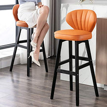 XINGLEI Sgabelli da Bar, Sgabello da Bar ad Altezza Fissa, Sedia Imbottita con Schienale Medio per Una Seduta ergonomica Alta, sedie con Base in Metallo Resistente per bancone Bar