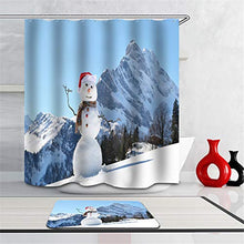 LIYAN Combinazione Bagno. Immagini Chiare E Colori Vivaci Rendono Il Tuo Bagno Pieno di Vita. Accessori da Bagno. Pupazzo di Neve sulla Collina.