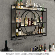 Portabici per Vino, Home Bar Parete Appeso A Portata di Vino Stoccaggio in Ferro Battuto Espositore in Ferro Battuto per Vino Bianco,Nero