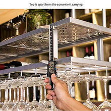 Portabottiglie da Parete in Argento Parete in Vetro Mensole per Appendere Il soffitto Scaffale per Decorazioni per calici, per Bar, Soggiorno, Cucine