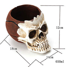 Pen Titolare del Tubo di Stoccaggio, Basket Cranio Penna Tubo Home Office Desktop Storage Finitura Piccoli Ornamenti Decorazioni for La Casa