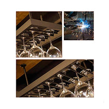 YWYW Portabottiglie Portabicchiere da Vino Portabicchieri da Champagne Portabicchiere Portabottiglie da Appendere in Ferro battuto Europeo (Nero) (Dimensioni: 60 * 35 cm)