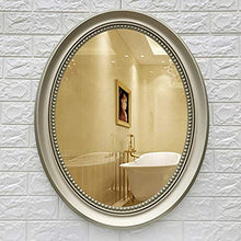AJH Specchi da Bagno Specchio da Parete Specchio per Trucco da Trucco Specchio da Bagno a Parete Specchio da Bagno Ovale con Cornice in ABS Specchio Decorativo impermeabi