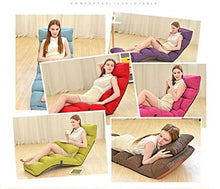 Xiao Tian Lounger Regolabile Pieghevole del Gioco di Gioco (Color : Lake Blue Color)