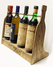Cantina cantinetta porta bottiglie da tavolo banco espositore supporto bottiglia da vino elegante legno vetrinetta vetrina
