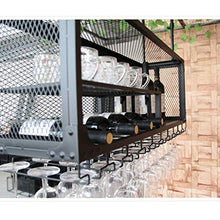 Wine Rack, Wine Rack Hanging Wine Glass Cup rack di altezza del soffitto del vino rack Calici Titolare della mensola della cremagliera del ferro europeo di stile pranzo bagagli for la cucina Bar Pub R