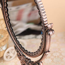 Xinxinchaoshi Specchi da Tavolo Specchio da tavolino in Metallo HD con Grande Specchio Rotante a 360 Gradi Specchio Cosmetico