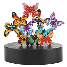 Raguso Scultura educativa personalità Magnetica Artigianato in Metallo Modello da scrivania Farfalla da Tavolo Magnetica per Giocattolo da Tavolo Home Office(Color Butterfly)