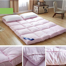 Lanuginoso Materasso Letto Futon, Pieghevole Tatami 10Cm Spesso Portatile Più Dimensioni Materasso Letto Futon Topper Per Residenza Studentesca Piano-rosa-120x200cm(47x79inch)