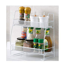 LYM &ripiano di stoccaggio Mensole da Cucina, Iron Art Doppio Strato Rack di Finitura Rack di archiviazione Desktop Rack da Cucina Scaffale di Finitura (Color : 2#)