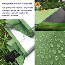 BYWWANG 3x3m Tenda da Sole Impermeabile Tenda a Vela Tenda telone Tenda da Campeggio Esterna Tenda da Giardino pergola Tenda pergola
