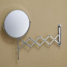 CENPEN Specchio da parete per trucco da 20,3 cm, specchio da trucco a doppia faccia pieghevole Vanity Mirror retrattile (colore : argento, dimensioni: 20,3 cm)