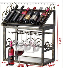 DJSMjbj Stile Europeo Ferro Battuto Wine Rack Governo del Vino Wine Bar Ristorante Bar Wine Rack Wine Rack Wine Rack Ripiani Decke