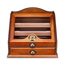 Minmin Cigar Box Mellow Legno di Cedro grande capacità professionale Humidor Cigar fumo di sigaretta Caso Rosewood, 330x290x275mm accessori del sigaro (Size : 330x290x275mm)