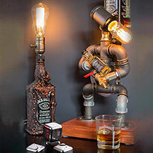JiangM Steampunk - Lampada industriale, in stile retrò, stile industriale, per caffè, bar, scrivania, robot da tavolo, dispenser per vino, bar, supplies
