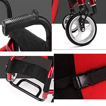 Pieghevole Portatile Medico Sportivo Sedia A Rotelle Leggera Lega di Alluminio Multifunzione Rosso Sedia A Rotelle Disabili Anziani A