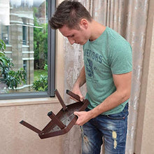 DY Sedie Multiuso Pieghevoli Passaggio in Legno Sgabello Portatile Piccola Panca Semplice Mini Fiore Supporto Pieghevole Piccola Mazza Esterna 2-Step Scaletta con Antiscivolo Mat (Color : Brown)