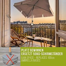 4smile SunnySquare - Supporto per ombrellone da balcone, in alluminio, quadrato e compatto, per ombrellone da balcone, rettangolare fino a 210 x 140 cm, rotondo fino a 270 cm