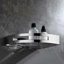 ZLININ Y-longhair - Scaffale angolare a forma di triangolo per bagno, montaggio a parete, in acciaio inox spazzolato 304, antiruggine, per cucina, balcone, angolo di montaggio