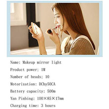 Specchio per Il Trucco, Specchi per Il Trucco del Bagno Specchi Portatili da Viaggio con Luce, Specchio per Il Trucco LED, Specchio comestic Mini Portatile Notturno Ricaricabile