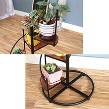 Fioriera Stand per Piante Alte, Stand in Legno massello per Interni 6 Livelli, Supporto per Piante in Metallo per Stand Multipli
