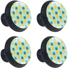 Ananas Pomelli per Porta Set di 4 Pomelli per Mobili Manopole per Cassetti Cucina Armadio Vetro