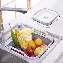 LIMMC Portatile Pieghevole Bacino Pentola con Maniglia per Il Trasporto di Lavaggio di Verdure della Frutta in plastica Pieghevole Benna lavabo per l'escursione di Campeggio di Picnic