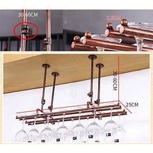 YWYW Wine Bar Wine Glass Rack Hanging Wine Glass Bar Hanging Creativo Europeo Portabottiglie da Vino Portabottiglie da Parete Industriale (Dimensioni: 80 * 25 cm)