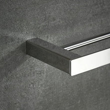 Beelee - Doppia barra portasciugamani da parete, 40 cm, cromata lucida, acciaio inox, BA8502C-40