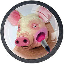 Little Pig arrossisce la guancia Pomelli per Porta Set di 4 Pomelli per Mobili Manopole per Cassetti Cucina Armadio Vetro