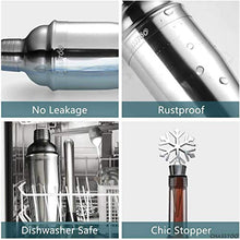 Wenzhihua Set di Miscelazione per Cocktail Cocktail Shaker Set 750ml Acciaio Inossidabile Cocktail Mixer 8 Pz Home Bartender Kit Strumenti per Bar Professionali Bere BevandeStrumento A Barre