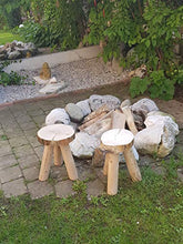 Sgabello da giardino per bambini, in legno massiccio