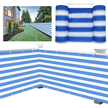 Balcone Protezione LSXIAO Schermata Privacy, Protezione dai Raggi UV Dannosi HDPE Impermeabile Passacavo in Rame con Fascette E Fune Schermo for Esterni, 33 Dimensioni (Color : Blue, Size : 1x20m)