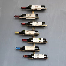 Isasar, cantinetta portabottiglie da parete stile retrò vintage per ristoranti, bar, per arredare Hold 7 bottles