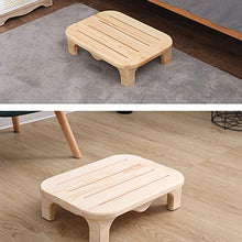 ZXCVB Sgabello con Gradino in Legno massello, Sgabello da Barba Resistente, Leggero e Antiscivolo, Sgabello Piccolo per Bambini, per casa, Bagno, Comodino