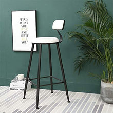Luce di Alta qualità e Bellezza Sedia da Bar di Lusso Leggera nordica caffè Ristorante Sgabello Alto for Il Tempo Libero (Una Sedia da Bar Nera 75 cm) ， Uso specifico: Sgabello da Bar