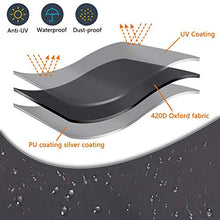 VIFLYKOO Copertura Mobili Giardino Impermeabile, Proteggere i Mobili da Anti-UV Vento Sole Neve Tessuto 420D Oxford Copertura per Tavoli da Giardino e Set di Mobili (242 * 162 * 100 cm)
