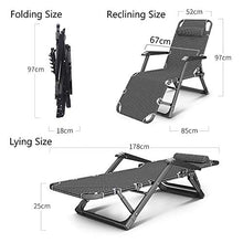 FACAZ Poltrone reclinabili a gravit脿 Zero con Cuscino Spesso, Supporto Oversize Heavy Duty 200KG Patio Garden Camping Lounge Chair