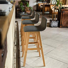 XHCP Mobili Soggiorno Sgabelli Sgabelli da Bar in Legno Sedie da Pranzo Imbottite con Schienale ergonomico Sgabelli da Bar per Cucina/Pub | Coprisedile Verde Staccabile | Gambe sgabel