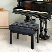 Outsunny HOMCOM Sgabello panchetta panchina Sedia per Pianoforte con vano portaoggetti Altezza Regolabile